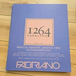 1264 I264 Bristol Smooth Fabriano Pad, Bright White 14 X 17 In. Made Italy. Fixed Price $17.99.