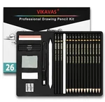 Professional Sketch Pencil Set 26 Pcs Complete Drawing Kit For Artists. Fixed Price $14.44.