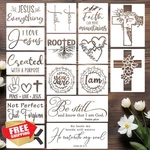 Zosylley Christian Craft Stencils. Fixed Price $43.99.