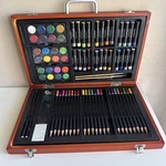 Classic Studio Artists Kit With Case And Colored Pencils Crayons Watercolors. Fixed Price $15.00.