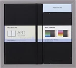 Moleskine Sketchbook & Watercolor Pencil Set, Hard Cover X 8.25. Fixed Price $72.06.