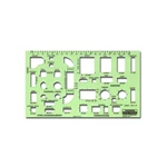 Rapidesign House Furnishings Template, 1/8 Inch = Foot Scale, Each (R714A). Fixed Price $21.60.