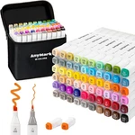 Alcohol Markers, 60 Colors Dual Tip Art Coloring Set For Kids Adult Book. Fixed Price $23.94.