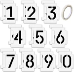 Number Stencils 4 Inch Curb Kit For Address Mailbox Painting Masking Tap. Fixed Price $10.56.