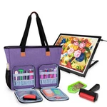 Luxja Carrying Case For Diamond Painting Accessories And A3 Light Pad, Diamon.... Fixed Price $60.31.