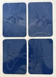 Insect Bugs Rubbing Plates Embossed Stencils Set Of 4 Made By Roylco Vintage. Fixed Price $8.95.