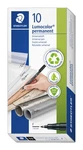 Staedtler Lumocolor Permanent Marking Pens Pack Of 10 Fine Tip Black Ink. Fixed Price $44.19.