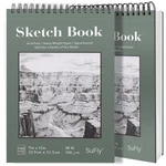 Sufly 9"X12" Drawing Paper, Pack Of 2, 100 Sheets Each, Top Spiral Sketch Pad.... Fixed Price $31.40.