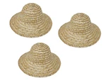 Pcs Darice 12" Round Top Natural Straw Sun Hats Dolls, Crafts, Decoration 1238. Fixed Price $21.99.