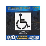 Pavement Stencils - Inch Handicap Ada 48" X 41" 1/8" (128 .... Fixed Price $140.06.