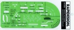 Berol Rapidesign Template Traffic Accident Investigator Pocket Size R-131B. Fixed Price $21.95.
