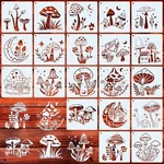 Mushroom Stencils For Painting 6INCH Reusable Craft 20PCS. Fixed Price $14.41.