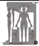 Female Human Figure Template (1141I). Fixed Price $26.00.