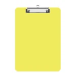 A4 Plastic Clipboard, 8.5 X 11 Yellow Colored Boards With Profile Cl.... Fixed Price $14.44.