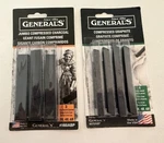 General's Compressed Graphite #960 And Jumbo Charcoal Sticks #970. Fixed Price $15.99.