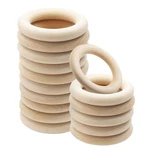 Uenhoy 15 Pcs 60MM/2.36" Natural Rings, Unfinished Wooden For Diy .... Fixed Price $11.77.