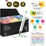 Art Markers Brush Set 320 Colors Refillable Waterproof Dual. Fixed Price $405.34.