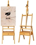 Djar Large Art H-frame Easel With Storage Drawer And Shelf, Middle Mast Adjus.... Fixed Price $118.44.