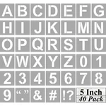 Alphabet And Stencils 5 Inch - 40 Pack Large Letters Number.... Fixed Price $17.08.