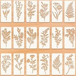18 Sheet Reusable Flower For Painting,stencils On Wood,.... Fixed Price $13.23.