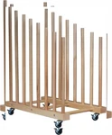 Art Storage Rack With Caster Wheels Drying Wood Natural. Fixed Price $111.98.