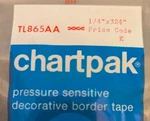 Chartpak Graphic Tape TL865AA 1/4"PT X 324" Black Rolls. Fixed Price $12.99.