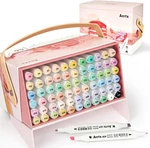 Arrtx Alcohol Markers Alp 66 Pastel Colors,chisel And Fine Tip Art. Fixed Price $45.99.