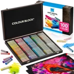 Colour Block Soft Pastels For Artists - 100 Colors Square Chalk Set I.... Fixed Price $87.03.