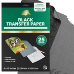 Myartscape Graphite Transfer Paper - 9" X 13" 25 Sheets Inch, Black. Fixed Price $17.96.