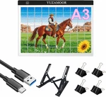 A3 Led Light Pad For Diamond Art, Sketching, Painting - Adjustable Brightness,. Fixed Price $32.95.