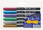 Kuretake Brush Pen Fudebiyori Metallic Colors Set Japan CBK-55ME/6V Jpn. Fixed Price $56.51.