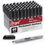Lazgol Permanent Markers Bulk, Ultra Fine Point, 1 Count (pack Of 60), Black. Fixed Price $35.49.
