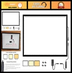 Welzk Extra Large Led Light Pad For Diamond Painting Tracing Drawing. Fixed Price $167.99.