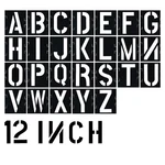 12 Inch Letter Stencils Alphabet Art Craft Interlocking Kit .... Fixed Price $31.04.
