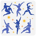 Fingerinspire Dancing With Matisse Painting Stencil 11.8X11.8INCH Reusable Da.... Fixed Price $11.91.