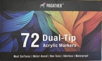 Pagather 72 Colors Acrylic Paint Markers, Dual Tip Water Base/non Toxic/odorless. Fixed Price $17.00.