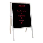 Flipside Products Marquee Easel Natural Hardwood White Dry Erase/black. Fixed Price $100.06.