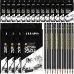 216 Pcs Drawing Sketching Pencil Set Professional (12B - 4H) Graphite Charcoa.... Fixed Price $64.80.