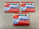 Caran D'ache Neocolor Ii Aquarelle, 15 Water-soluble Wax Pastels Lot Of 3. Fixed Price $59.88.