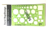Berol Rapidesign R-2050 Pocket Pal Template Metric Shapes Staedtler Koh-i-noor. Fixed Price $11.55.