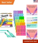 Tank Highlighters, Chisel Tip, 12 Assorted Fashion Colors, Value Pack, 36 Cou.... Fixed Price $48.10.