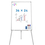 Easel Whiteboard - Magnetic Portable Dry Erase Tripod 36X24, *silver. Fixed Price $83.49.
