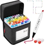 Bianyo 72 Colors Alcohol Markers Set, Dual Tip Art With Bullet Chisel. Fixed Price $45.36.