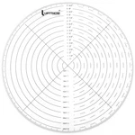 Uptthow 10" Round Center Finder Compass Clear Acrylic For Drawing Circles On .... Fixed Price $21.07.