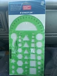Staedtler Mars General Purpose, No. 977 102 Professional Template Stencil Nos. Fixed Price $5.49.