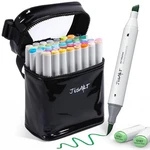 Jusart Alcohol Markers Brush Tip, 48 Colors Dual With & Ch. Fixed Price $67.19.