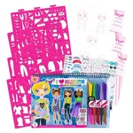 Fashion Angels Design Sketch Portfolio Artist Set With Crayons 11702.... Fixed Price $8.99.