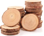 Unfinished Natural Wood Slices 30PCS 3.5-4 Inch Round Discs For Crafts. Fixed Price $29.67.