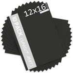 Center, 10 Pack 12X16 Black Uncut Boards/backing Matt Fo.... Fixed Price $34.07.