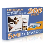 Herkka 200 Pack Laminating Pouches 11X17 Inch 5 Mil Clear Thermal Paper. Fixed Price $81.22.